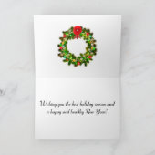 Aangepast kerstcadeautje met Starry Snowy Night Wr Feestdagen Kaart (Binnen)