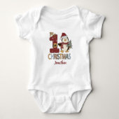 Aangepast kerstcadeautje voor baby romper (Voorkant)