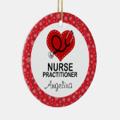 Aangepast kerstcadeautje voor verpleegkundigen keramisch ornament (Rechts)