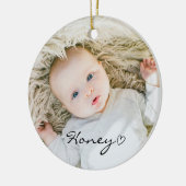 aangepast kerstdecor, aangepaste familiefoto keramisch ornament (Links)