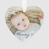 aangepast kerstdecor, aangepaste familiefoto ornament (voorkant)