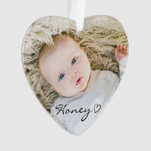 aangepast kerstdecor, aangepaste familiefoto ornament (voorkant)