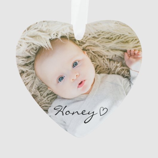 aangepast kerstdecor, aangepaste familiefoto ornament (achterkant)