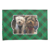 Aangepast kerstfeest 2 Foto Lijst rood en groen ge Kussensloop (Voorkant-Rechts)