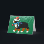 Aangepast kerstfeest Bernese Mountain Naughty Dog Feestdagen Kaart<br><div class="desc">Grappig gepersonaliseerd kerstfeest Bernese Mt Dog Naughty Dog! - Mischieuwberner die wegloopt met kerstversiering en in de war is van kerstlampjes! Snel kerstcadeautjes voor berner liefhebbers!!</div>