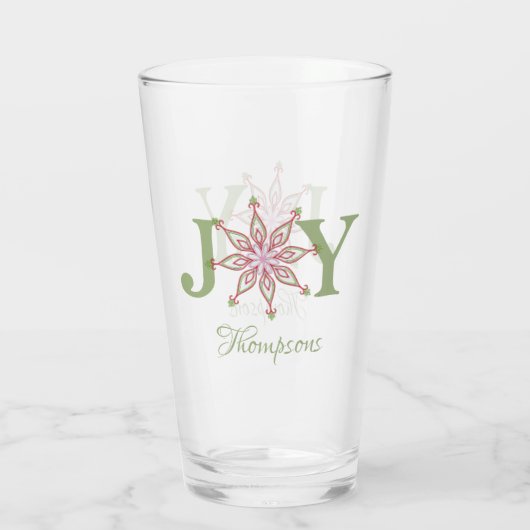 Aangepast kerstfeest op basis van een speciale win glas (Achterkant)