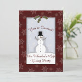 Aangepast kerstfeest Uitnodigen Kaart (Staand voorkant)