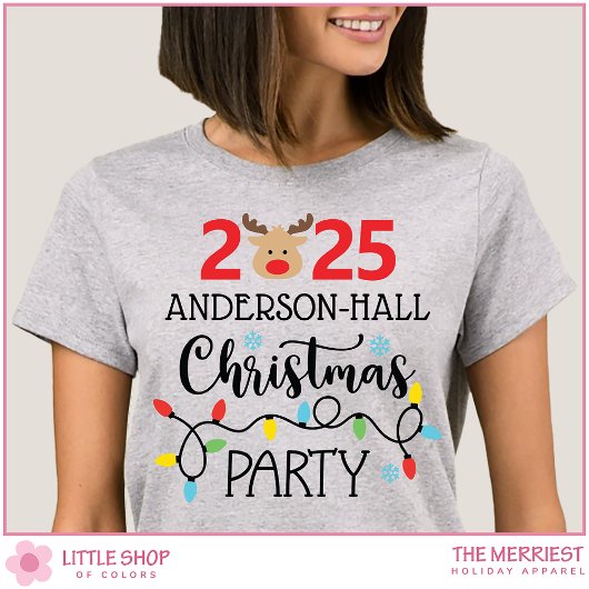 Aangepast kerstfeest voor het gezin t-shirt