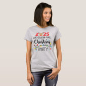 Aangepast kerstfeest voor het gezin t-shirt (Voorkant volledig)