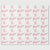 Aangepast kerstfeest voor muzikaal kerstfeest cadeaupapier (Vlak)