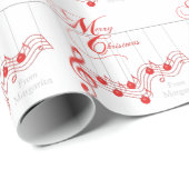 Aangepast kerstfeest voor muzikaal kerstfeest cadeaupapier (Rol Hoek)