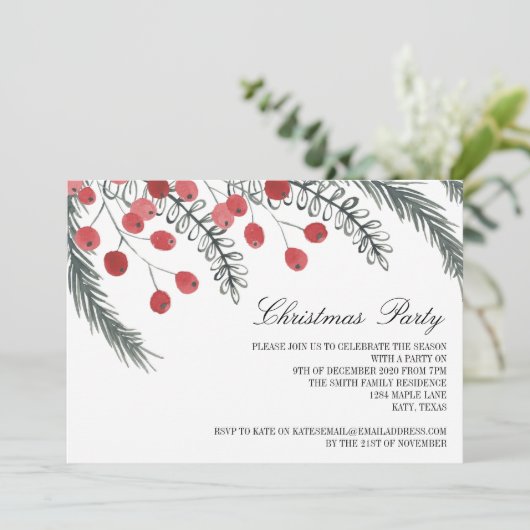 Aangepast kerstfeestartikel kaart (Staand voorkant)