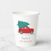 Aangepast kerstfeestfeest voor Kinderen Papieren Bekers (Achterkant)