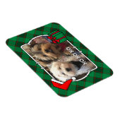 Aangepast kerstfoto-Lijst rood en groen geplakt Magneet (Rechterzijde)