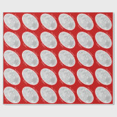 Aangepast kerstfotopapier cadeaupapier (Vlak)