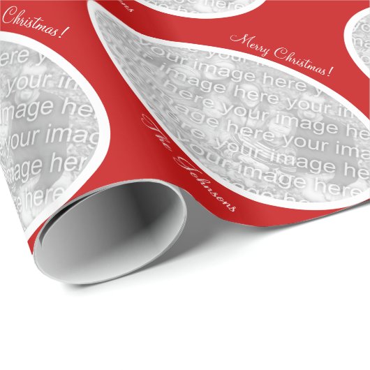 Aangepast kerstfotopapier cadeaupapier (Rol Hoek)