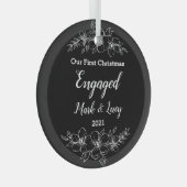 Aangepast kerstglas kerstglas glas ornament (Voorkant Rechts)