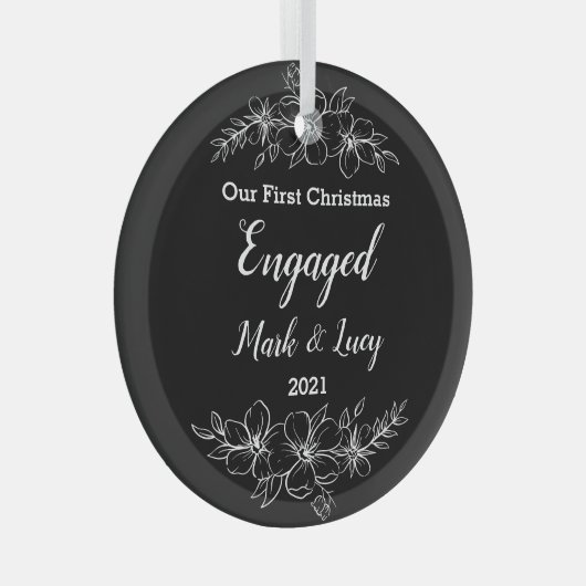 Aangepast kerstglas kerstglas glas ornament (Voorkant Rechts)