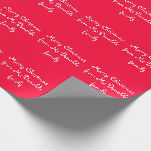 Aangepast kerstinpakpapier cadeaupapier (Hoek)