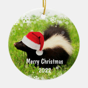 Aangepast kerstkeramisch keramisch jaar voor kunkk ornament