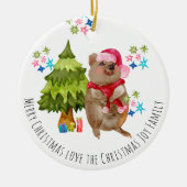 Aangepast kerstkeramisch keramisch keramisch keram keramisch ornament (Voorkant)