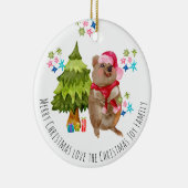 Aangepast kerstkeramisch keramisch keramisch keram ornament (Rechts)