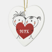 Aangepast kerstkeramisch kerstkeramisch Ornament (Links)