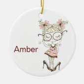 Aangepast kerstkeramisch kerstkeramisch sieremmer  keramisch ornament (Voorkant)