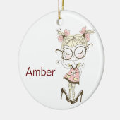 Aangepast kerstkeramisch kerstkeramisch sieremmer  keramisch ornament (Links)