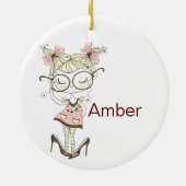 Aangepast kerstkeramisch kerstkeramisch sieremmer  keramisch ornament (Achterkant)