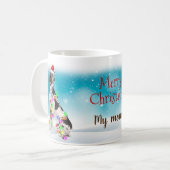 Aangepast kerstkerstkerstfeest met mooie kerstmano koffiemok (Voorkant links)