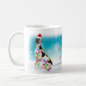 Aangepast kerstkerstkerstfeest met mooie kerstmano koffiemok (Links)