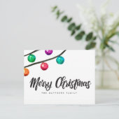 Aangepast kerstkerstversierversiering met Waterver Feestdagenkaart (Staand voorkant)