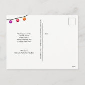 Aangepast kerstkerstversierversiering met Waterver Feestdagenkaart (Achterkant)