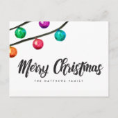 Aangepast kerstkerstversierversiering met Waterver Feestdagenkaart (Voorkant)