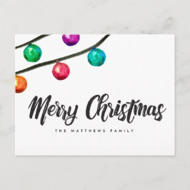 Aangepast kerstkerstversierversiering met Waterver Feestdagenkaart