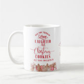 Aangepast, kerstkoekjes bij -Jouw tekst - Vakantie Koffiemok (Links)