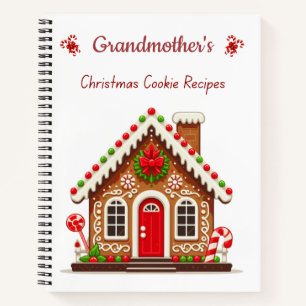 Aangepast kerstkoekjes receptenboek notitieboek