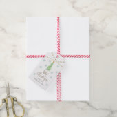 Aangepast kerstlabel met kerstillustraties cadeaulabel (Met Touw)