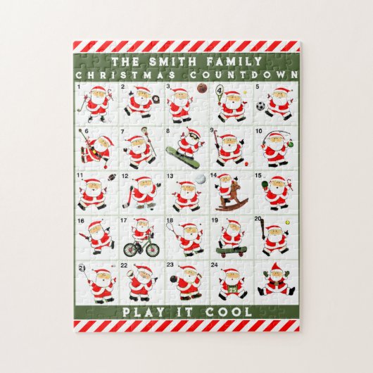 aangepast kerstonthutskalender legpuzzel (Verticaal)