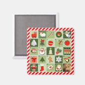 aangepast kerstonthutskalender magneet (Voorkant / Achterkant)