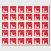 Aangepast kerstpapier cadeaupapier (Vlak)