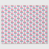 Aangepast kerstpapier cadeaupapier (Vlak)