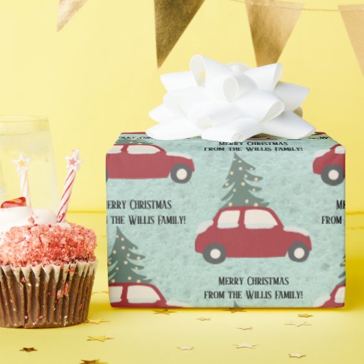 Aangepast kerstpapier cadeaupapier (Verjaardagsfeest)