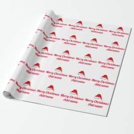 Aangepast kerstpapier cadeaupapier