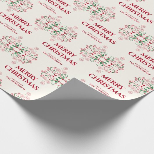 Aangepast kerstpapier cadeaupapier (Hoek)