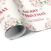 Aangepast kerstpapier cadeaupapier (Rol Hoek)