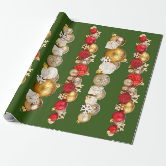 Aangepast kerstpapier cadeaupapier (Uitgerold)