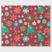 Aangepast kerstpapier cadeaupapier (Vlak)