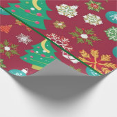 Aangepast kerstpapier cadeaupapier (Hoek)